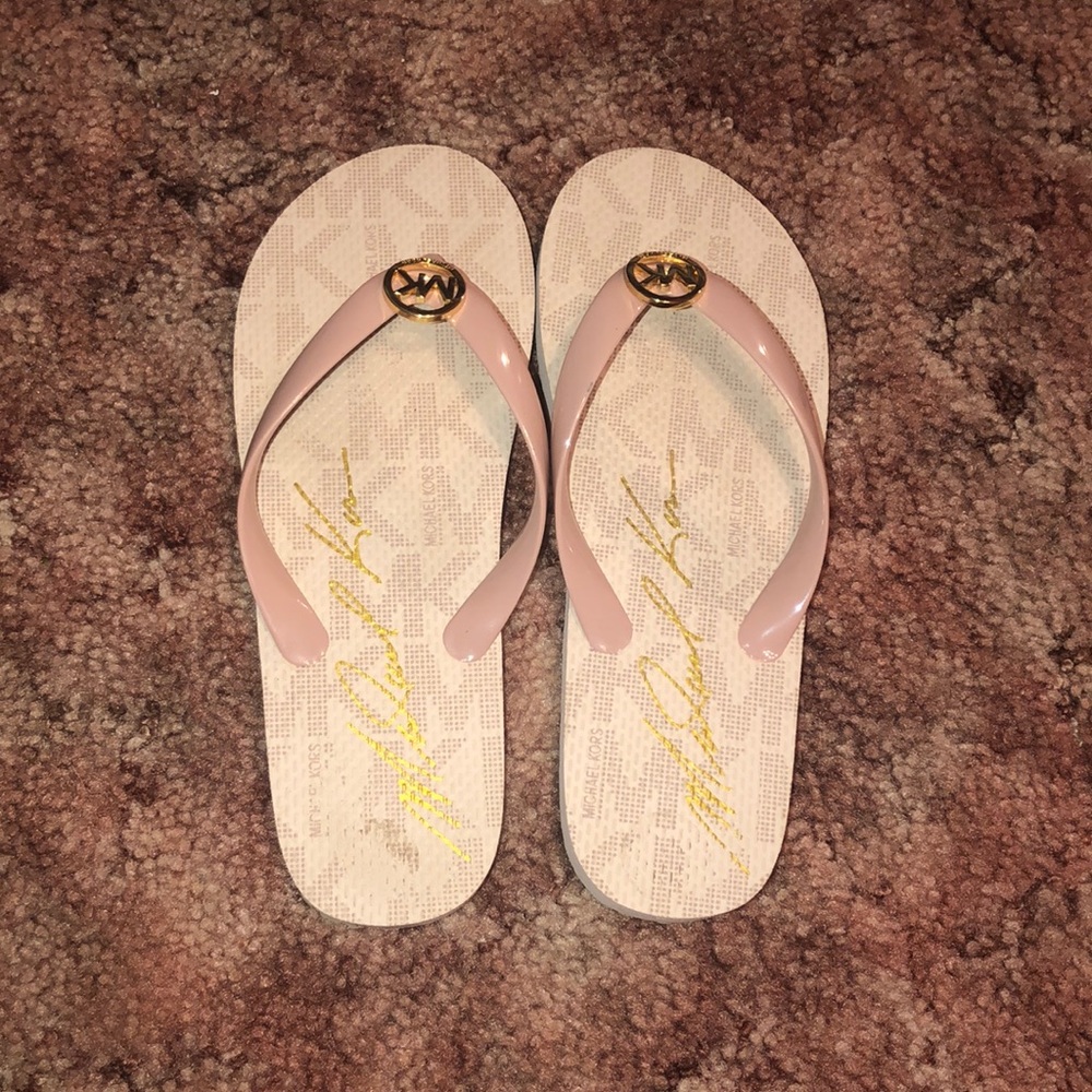 Size 7 Michael Kors Flip Flops